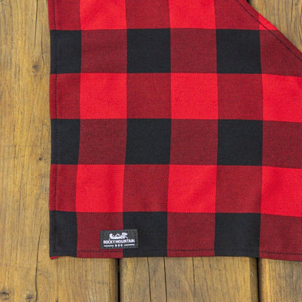 Rocky Mountain Dog Flannel Dog Bandana