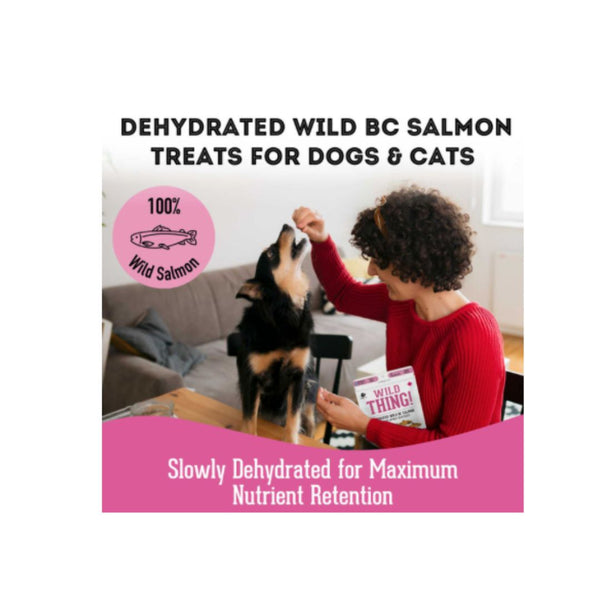 The Granville Island Pet Treatery Wild Thing - Premium Dehydrated Wild Salmon Treat For Dogs & Cats (85g bag)