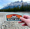 Rocky Mountain Dog Stay Wild Sticker