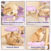Happy & Polly Purple Woven Flower Cat Tree
