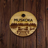 Rocky Mountain Dog Personalized Wooden Dog ID Tag