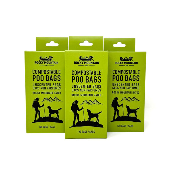Rocky Mountain Dog Compostable Dog Poop Bags (3 pack)