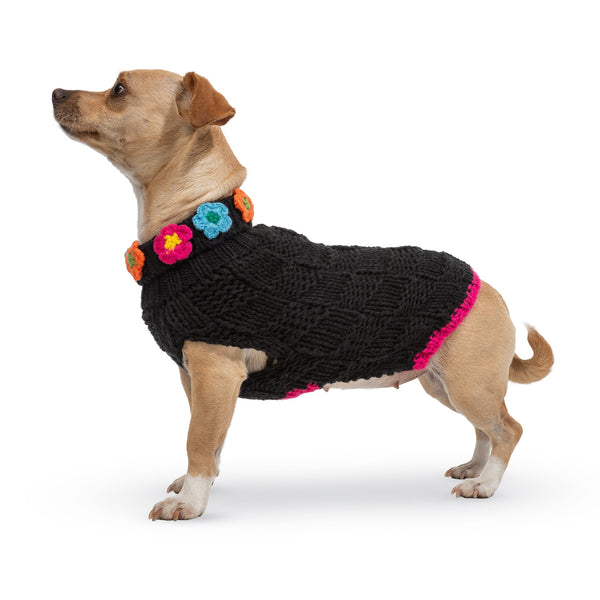 Up Country Basketweave Floral Sweater