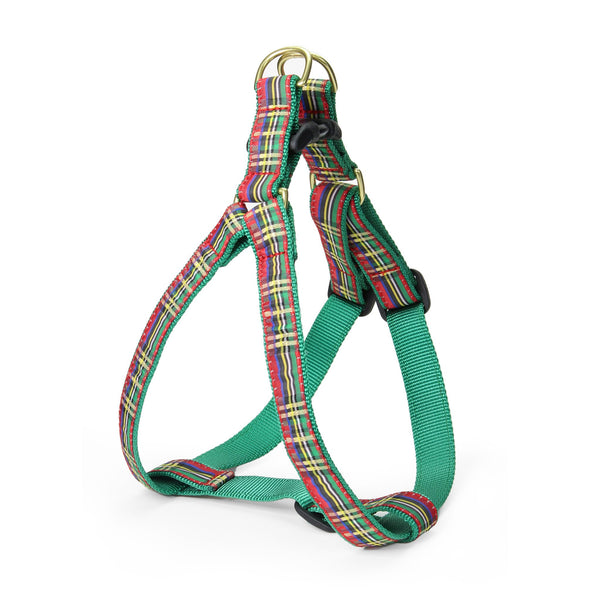 Up Country Christmas Sparkle Plaid Dog Harness