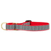 Up Country Classic Black Houndstooth Martingale Dog Collar