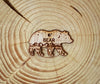 Rocky Mountain Dog Personalized Wooden Shape Dog ID Tags