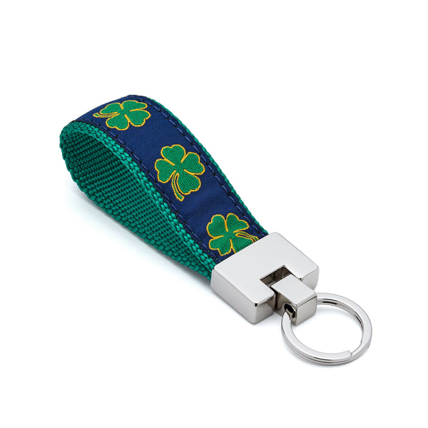 Up Country Navy Shamrock Key Ring
