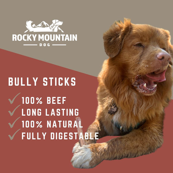 Rocky Mountain Dog 12" Standard Bully Sticks (5 pack)