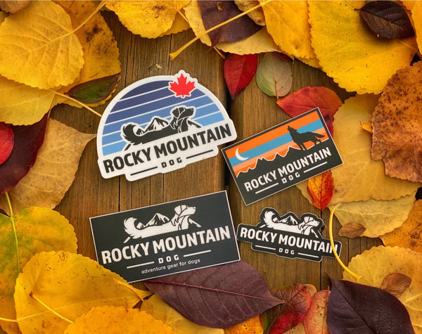 Rocky Mountain Dog Pack of Four Stickers